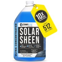 Cleantite Solar Panel Cleaner Solar Sheen Makes 512 Gallons Super Concentrated Glass Solar Panel Cleaning Remove Oils Fi