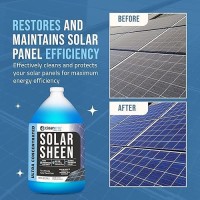 Cleantite Solar Panel Cleaner Solar Sheen Makes 512 Gallons Super Concentrated Glass Solar Panel Cleaning Remove Oils Fi