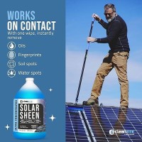 Cleantite Solar Panel Cleaner Solar Sheen Makes 512 Gallons Super Concentrated Glass Solar Panel Cleaning Remove Oils Fi