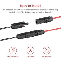 Elfculb 12Awg 10Ft Solar To Xt60I Cable 2 10 25 35 50 75 100Ft Solar Connector To Xt60I Adapter Cable For Portable Power Station (10Ft)