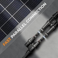 Pjerjzn Solar Panel Connector 2 To 1 2 Way Solar Panel Splitter 1000V Fmmmff Y Branch Solar Panel Parallel Connectors For Paral