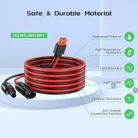 Bateria Power Solar To Xt60I Charge Extension Cable 10Ft 12Awg Solar Connector To Xt60 Adapter Wire Connecting For Foldable Sol