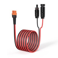 Elfculb 12Awg 50Ft Solar To Xt60I Cable 2 10 25 35 50 75 100Ft Solar Connector To Xt60I Adapter Cable For Portable Power Station