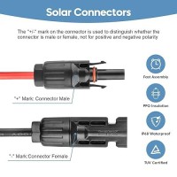 Paekq 10Awg Solar Panel Cable To Anderson Connector Adapter Solar Extension Cable Compatible With Anderson Powerpole Port For Rv