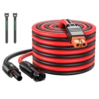 Bateria Power Solar To Xt60I Charge Extension Cable 25Ft 10Awg Solar Connector To Xt60 Adapter Wire Connecting For Foldable Sol