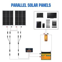 Ecoworthy 4 Pair Solar Connectors 30A Y Branch Parallel Pv Adapter Cable Wire Plug Tool Kit For Solar Panelmfffmm