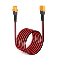 Elfculb 12Awg 50Ft Xt60 Extension Cable 2 6 10 20 35 50 75 100Ft Xt60 Female To Male Connector For Rc Battery Portable Power Sta