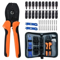 Ecoworthy Solar Crimper Tool Kit 13 Pcs Solar Tools A Crimper 10 Pairs Of Solar Connectors 2 Pairs Of Solar Connector Spann