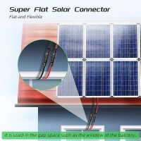 Bateria Power Super Flat Solar Cable Connector 30Amp Balcony Photovoltaic Solar Extension Wire With Male And Female Connectors