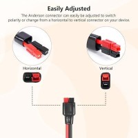 Ansoufien 10Awg Solar Panel To Anderson Connector Cable 20Ft  Solar Extension Cable Compatible With Solar Connector And Anderson Connector For Yeti Portable Power Station  Solar Powered Battery