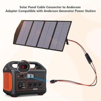 Ansoufien 10Awg Solar Panel To Anderson Connector Cable 20Ft  Solar Extension Cable Compatible With Solar Connector And Anderson Connector For Yeti Portable Power Station  Solar Powered Battery