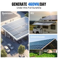 Ecoworthy 200 Watt Bifacial Solar Panel 2Pcs 100 Watt 12 Volt Monocrystalline Solar Panel Module Off Grid Pv Power For Home Ca