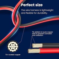 Powoxi 15Feet Sae Extension Cable Quick Disconnect Wire Harness Solar Cables Sae To Sae Connector For Solar Panel Automotive Rv