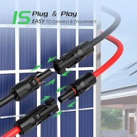 20Ft 12Awg Solar Panel Extension Cable Bateria Power 4Mm Solar Extension Cable Wire With Female Male Waterproof Connectors Fo