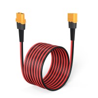 Elfculb 12Awg 100Ft Xt60 Extension Cable 2 6 10 20 35 50 75 100Ft Xt60 Female To Male Connector For Rc Battery Portable Power St