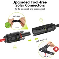 Jxmxrpv Solar Connectors For 234 Solar Panels Toolfree Solar Panels Connectors Waterproof Solar Panel Splitter 2 To 8 Y Bran