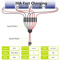 Jxmxrpv Solar Connectors For 234 Solar Panels Toolfree Solar Panels Connectors Waterproof Solar Panel Splitter 2 To 8 Y Bran