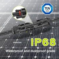 Jxmxrpv Solar Connectors For 234 Solar Panels Toolfree Solar Panels Connectors Waterproof Solar Panel Splitter 2 To 8 Y Bran