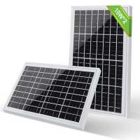 Ecoworthy 12V 2Pcs Solar Panel 10W Solar Panel Battery Charger Portable For Vehicle Gate Opener Electrical Fence Chicken Coop L