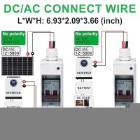 Cnlonqcom 63 Amp Solar Disconnect Switch Dc500V Circuit Breaker Ac 120V/240V Disconnect Box Outdoor Ip65 Waterproof