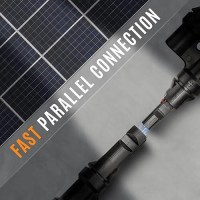 Pjerjzn Solar Panel Connector Solar Y Branch 4 To 1 Solar Panel Splitter 4 Way 1000V Y Branch Solar Panel Parallel Connectors Fo