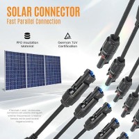 Pjerjzn Solar Panel Connector 5 To 1 Solar Y Branch Solar Panel Splitter 5 Way Solar Panel Parallel Connectors Solar Adapter Cab