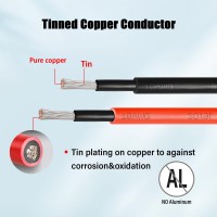 Kimbluth 10 Awg Solar Extension Cable 1Ft Black 1Ft Red Ultra Solar Panel Wire Male To Female Tinned Copper Wire For Solar Pa