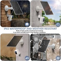 6V 45W Solar Panel Compatible With Ring Spotlight Cam Plusprobattery And Allnew Ring Stick Up Cam Battery Waterproof Solar