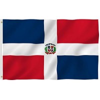 Anley Fly Breeze 3X5 Foot Dominican Republic Flag Vivid Color And Fade Proof Canvas Header And Double Stitched Dominican N