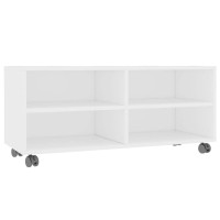 vidaXL TV Stand TV Unit for Living Room Sideboard with Castors Entertainment Center Media Unit Cupboard Modern Style White