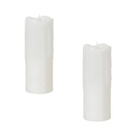 Simplux Led Dripping Candle Wmoving Flame Set Of 2