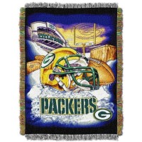 Northwest Nfl Green Bay Packers Unisexadult Woven Tapestry Throw Blanket 48 X 60 Home Field Advantage