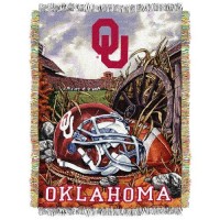 Northwest Ncaa Oklahoma Sooners Unisexadult Woven Tapestry Throw Blanket 48 X 60 Home Field Advantage