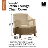 Classic Accessories Veranda Water-Resistant 38 Inch Patio Lounge Chair Cover