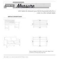 Classic Accessories Veranda Water-Resistant Patio Sofa/Loveseat/Bench Cover, 58 X 32.5 X 31 Inch, Patio Furniture Covers, Pebble/Bark/Earth