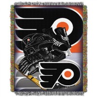 Northwest Nhl Philadelphia Flyers Unisexadult Woven Tapestry Throw Blanket 48 X 60 Home Ice Advantage