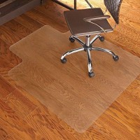 Es Robbins Everlife 45-Inch By 53-Inch Multitask Series Hard Floor With Lip Vinyl Chair Mat, Clear