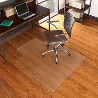 Es Robbins Everlife 45-Inch By 53-Inch Multitask Series Hard Floor With Lip Vinyl Chair Mat, Clear