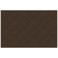 Apache Mills Textures Crosshatch 2 X 3 Non Slip Weather And Stain Resistant Entrance Door Mat Walnut