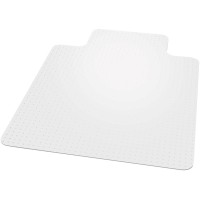 Es Robbins Everlife Chair Mat With Lip Pile Carpet 48 Length X 36 Width X 038 Thickness Lip Size 10 Length X 20 Width V