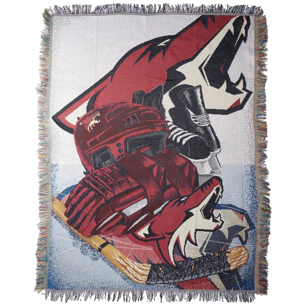 Northwest Nhl Arizona Coyotes Unisexadult Woven Tapestry Throw Blanket 48 X 60 Home Ice Advantage