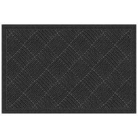 Apache Mills Textures Crosshatch Entrance Mat 2 X 3 Onyx Synthetic