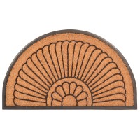 Notrax Crescent Rubberbacked Natural Coir Doormat Entry Mat For Indoor Or Outdoor Use 24X39 C04 C04S2439Cr