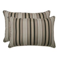 Pillow Perfect Stripe Indooroutdoor Accent Throw Pillow Plush Fill Weather And Fade Resistant Large Lumbar 165 X 245