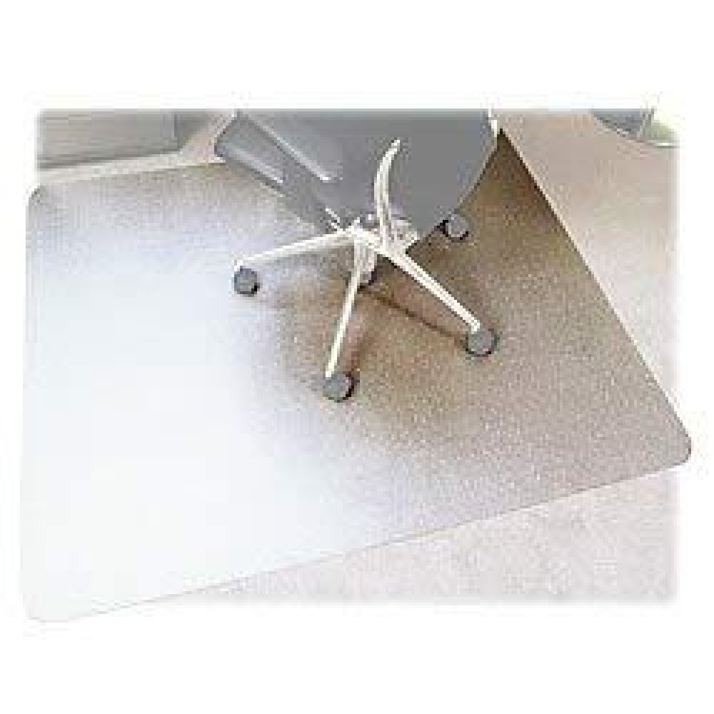 Floortex Polycarbonate Chair Mat 53 X 48 For Plush Pile Carpets, Clear, Model:Fr1113427Er