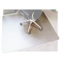 Floortex Polycarbonate Chair Mat 53 X 48 For Plush Pile Carpets, Clear, Model:Fr1113427Er