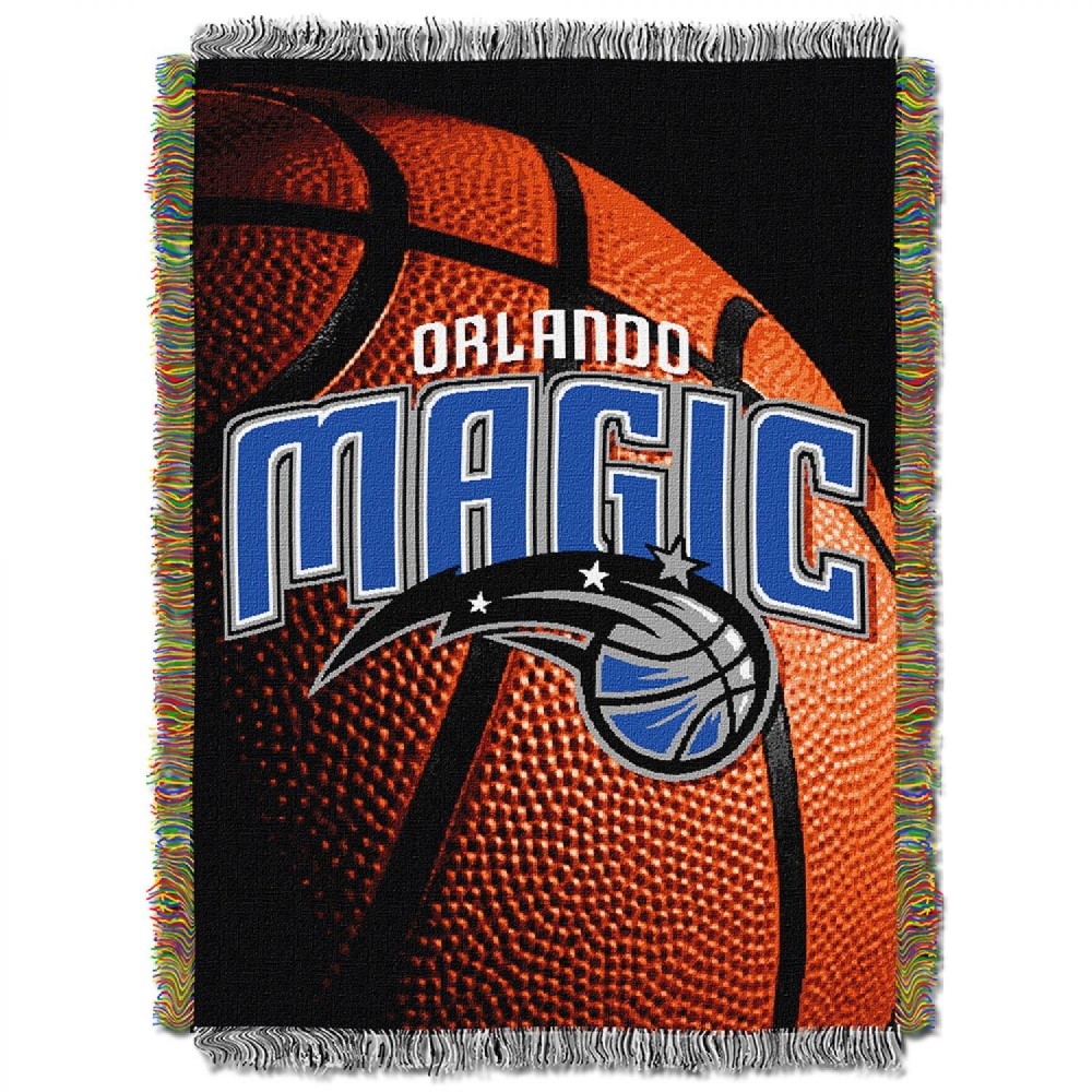 Nba Orlando Magic Photo Real Woven Tapestry Throw Blanket 48 X 60