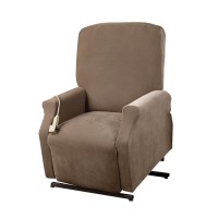 Surefit Stretch Pique Lift Recliner Slipcover In Taupe
