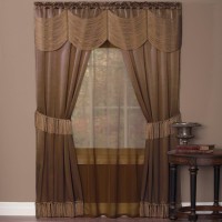 Achim Home Furnishings Halley Window In A Bag 6 Piece Set 56X84 Taupe