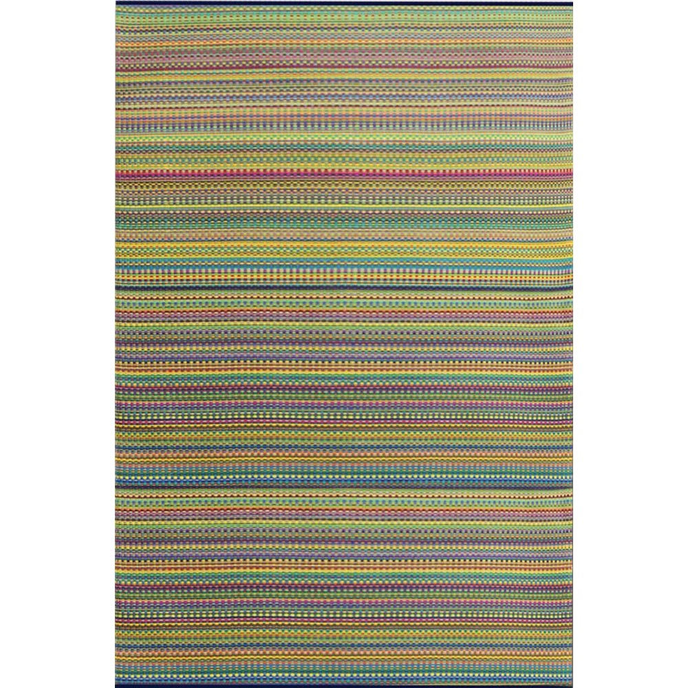 Mad Mats Geometric Outdoor Rug Reversible Plastic Mat 6 X 9 Mix Rainbow